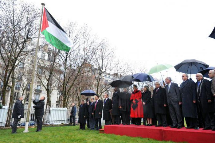 Bandiera della Palestina: foto, storia dell'evento e oggi